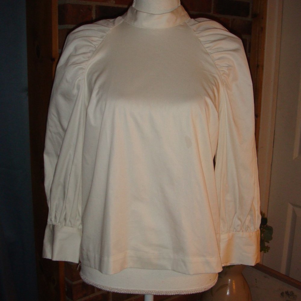 Prologue Puff Raglan Twill Long Sleeve Top XS